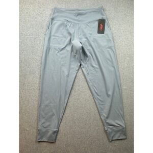 The Gym People Womens High Waisted Joggers Light Blue Athletic Yoga Pants Large